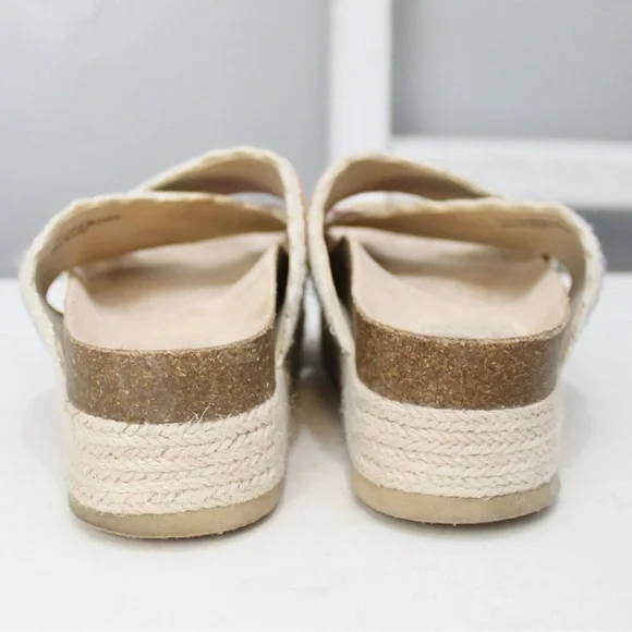 Dirty Laundry Plays Crochet Espadrille Flatform Sandals Multicolor Cream Size 8 - Picture 3 of 8